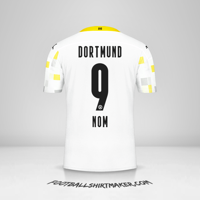 Maillot Borussia Dortmund 2020/21 Troisième -  nom - 9