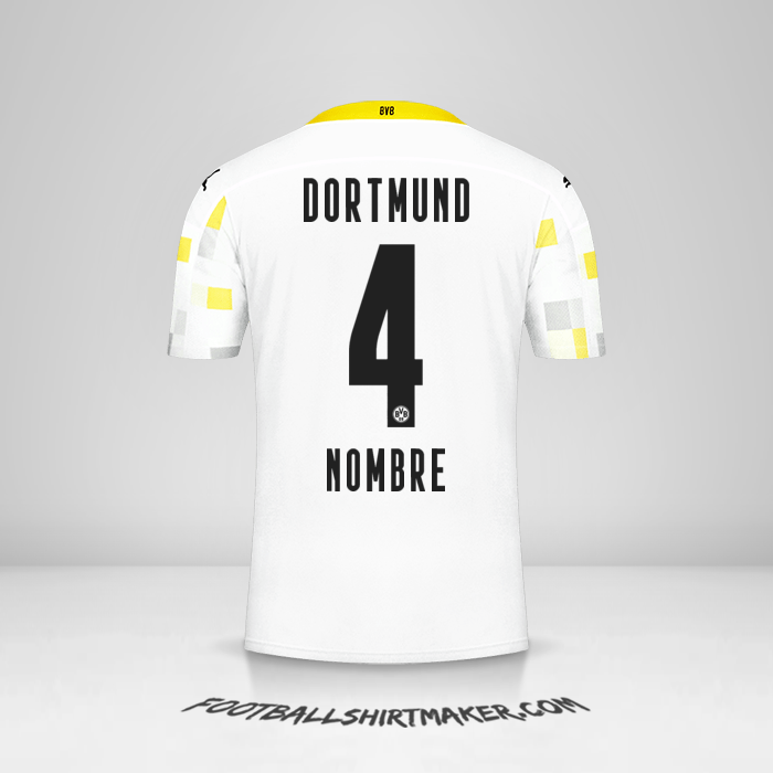 Camiseta Borussia Dortmund 2020/21 Tercera -  nombre - 4
