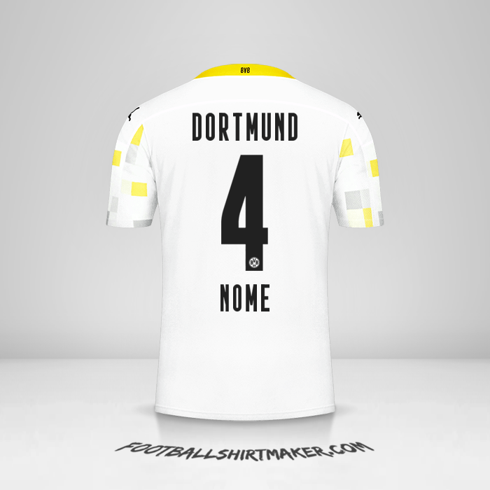 Camisola Borussia Dortmund 2020/21 Terceira -  nome - 4
