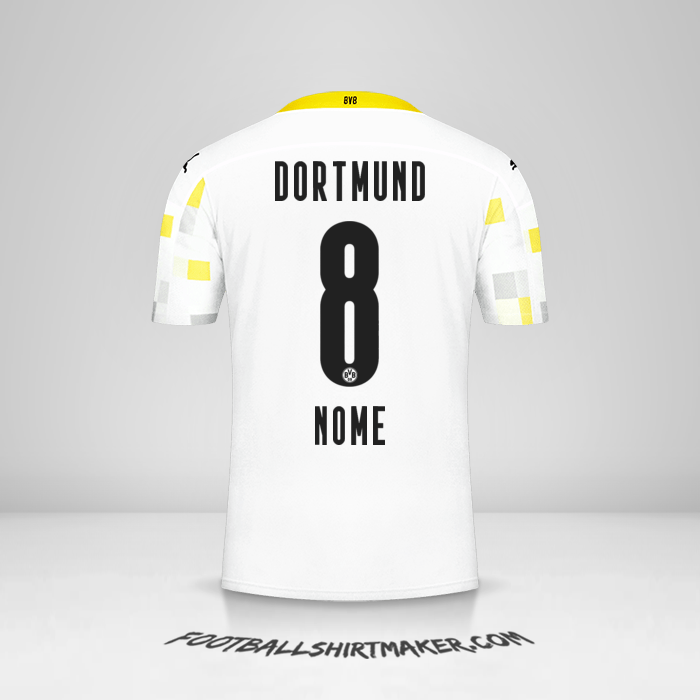 Camisola Borussia Dortmund 2020/21 Terceira -  nome - 8