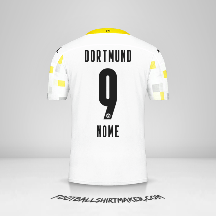 Camisola Borussia Dortmund 2020/21 Terceira -  nome - 9