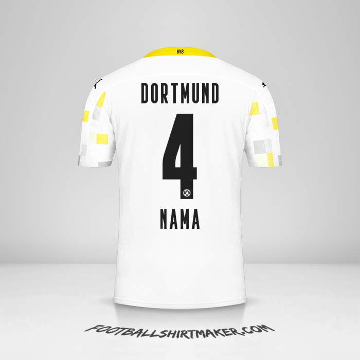 Jersey Borussia Dortmund 2020/21 Ketiga -  nama - 4