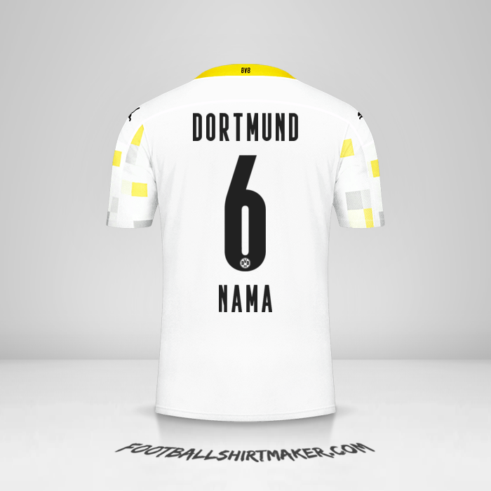 Jersey Borussia Dortmund 2020/21 Ketiga -  nama - 6