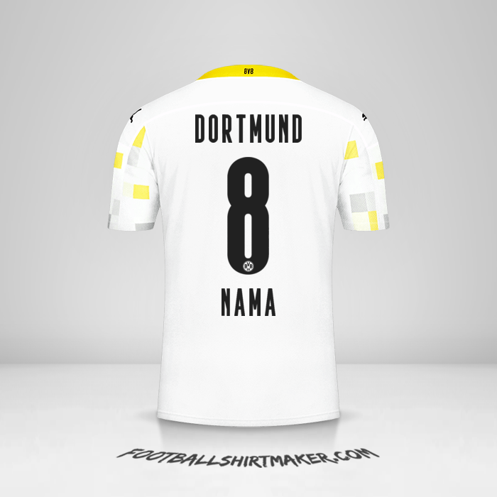 Jersey Borussia Dortmund 2020/21 Ketiga -  nama - 8