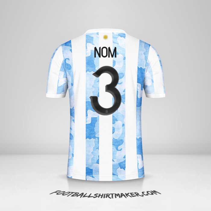 Maillot Argentine 2021 -  nom - 3