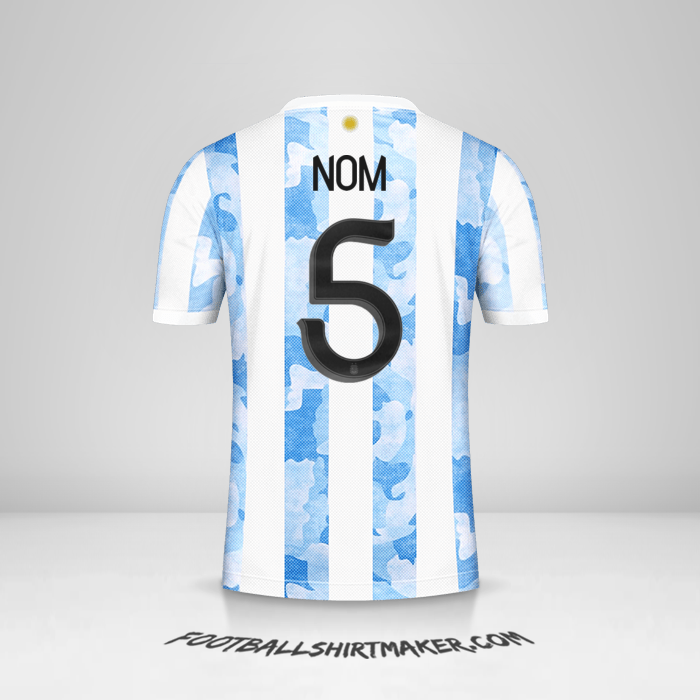 Maillot Argentine 2021 -  nom - 5