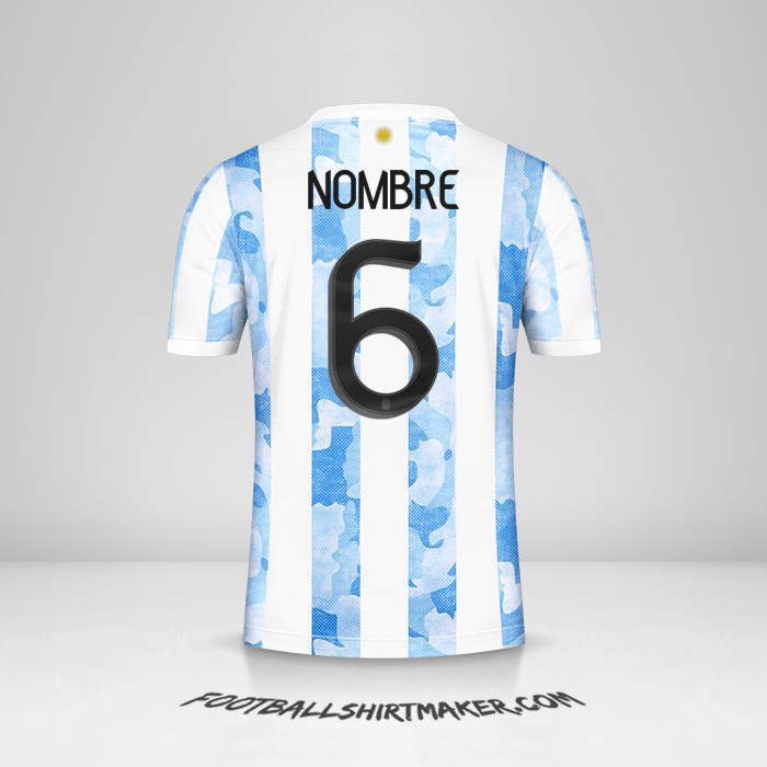 Jersey Argentina 2021 -  nombre - 6