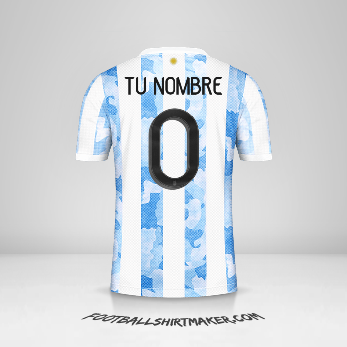 Jersey Argentina 2021 -  tu nombre - 0