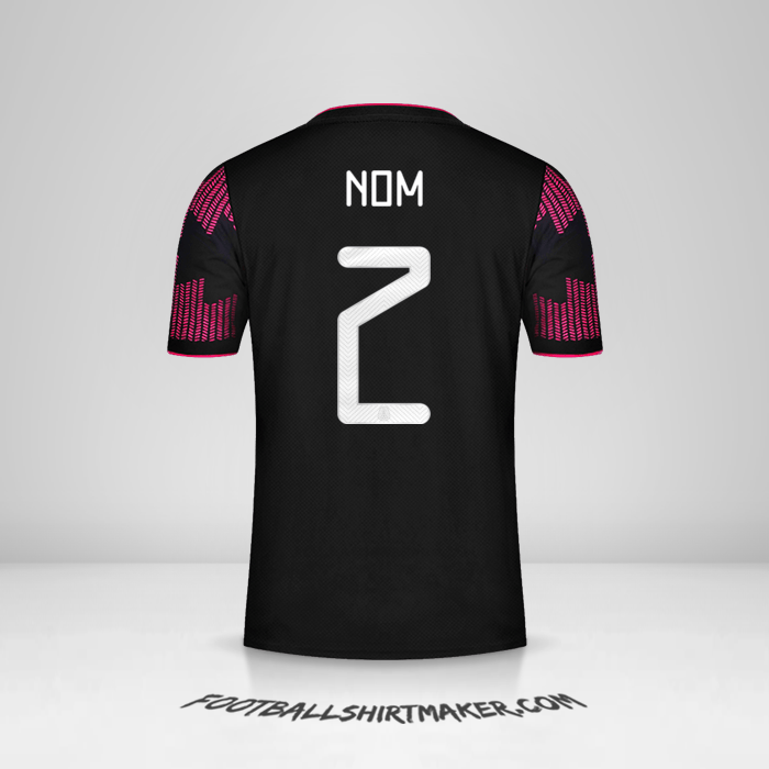 Maillot Mexique 2021 -  nom - 2