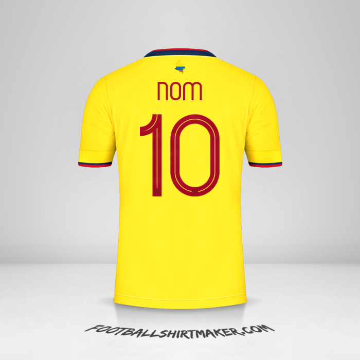Maillot Colombie 2021 -  nom - 10