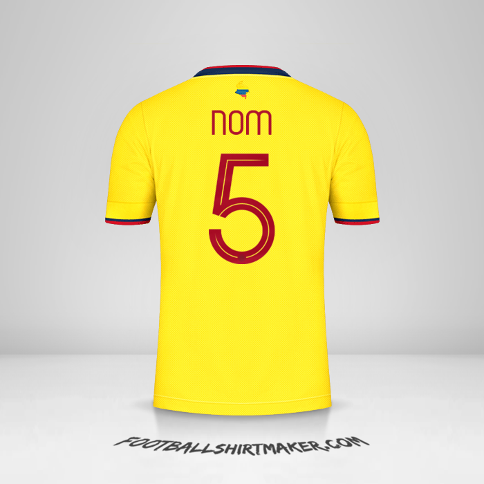Maillot Colombie 2021 -  nom - 5