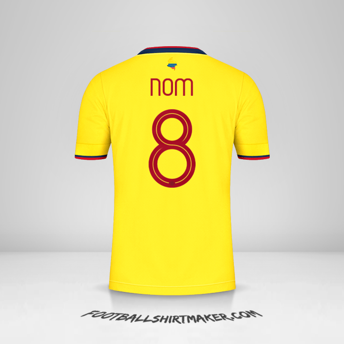 Maillot Colombie 2021 -  nom - 8