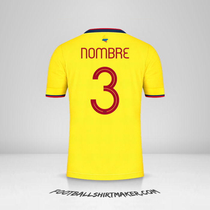 Camiseta Colombia 2021 -  nombre - 3