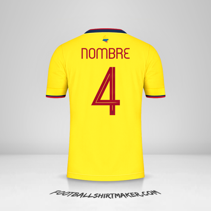 Jersey Colombia 2021 -  nombre - 4