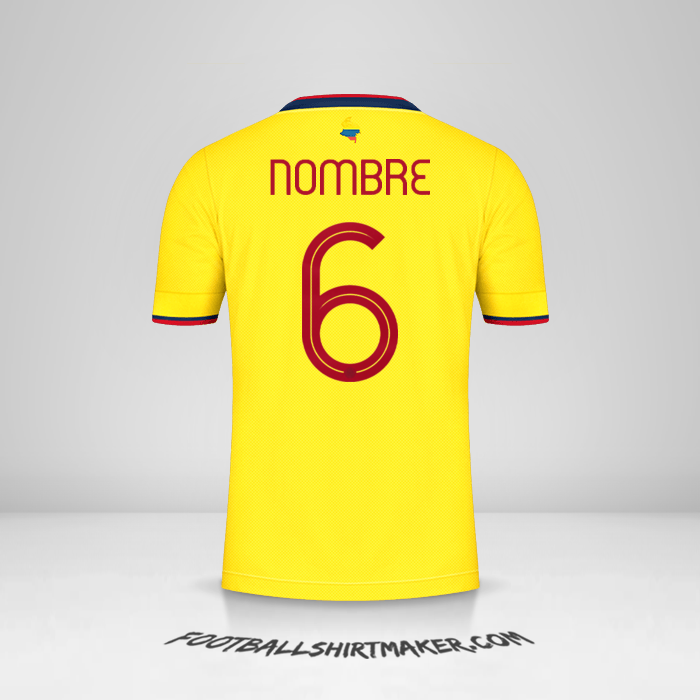 Camiseta Colombia 2021 -  nombre - 6