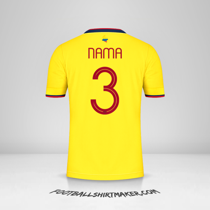 Jersey Kolombia 2021 -  nama - 3