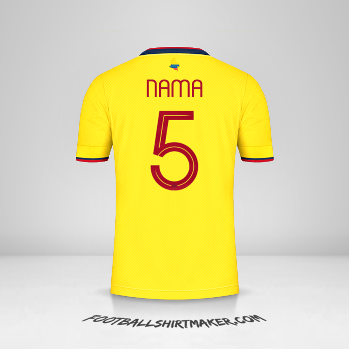 Jersey Kolombia 2021 -  nama - 5