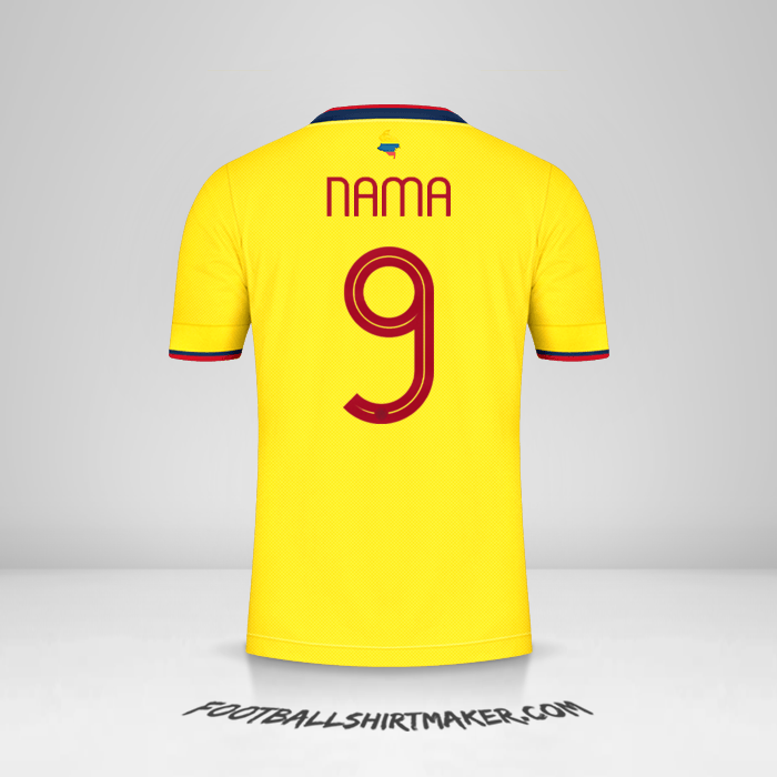 Jersey Kolombia 2021 -  nama - 9