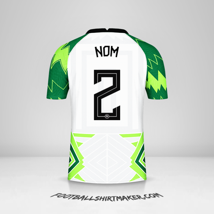 Maillot Nigéria 2020/21 -  nom - 2
