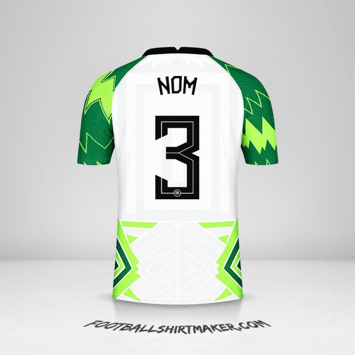 Maillot Nigéria 2020/21 -  nom - 3