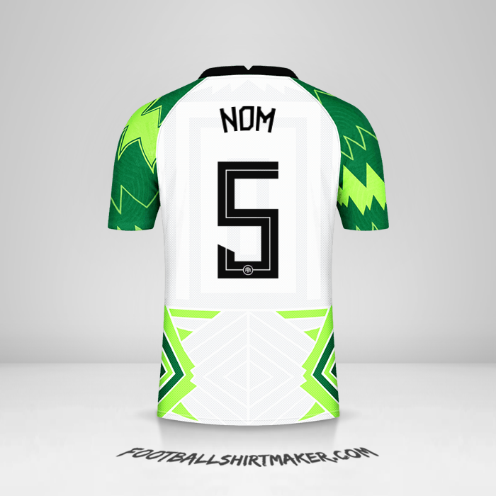Maillot Nigéria 2020/21 -  nom - 5