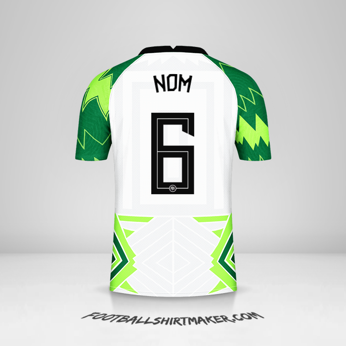 Maillot Nigéria 2020/21 -  nom - 6