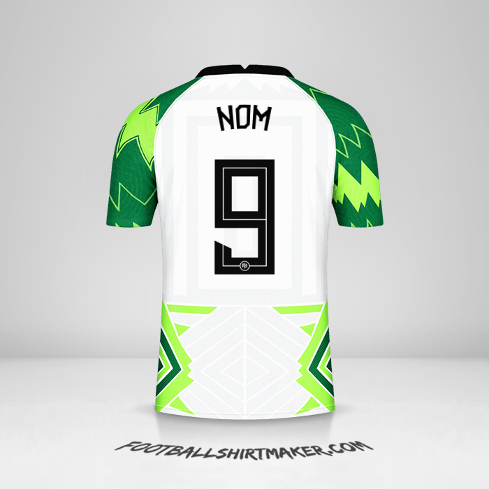 Maillot Nigéria 2020/21 -  nom - 9