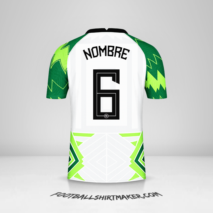 Camiseta Nigeria 2020/21 -  nombre - 6