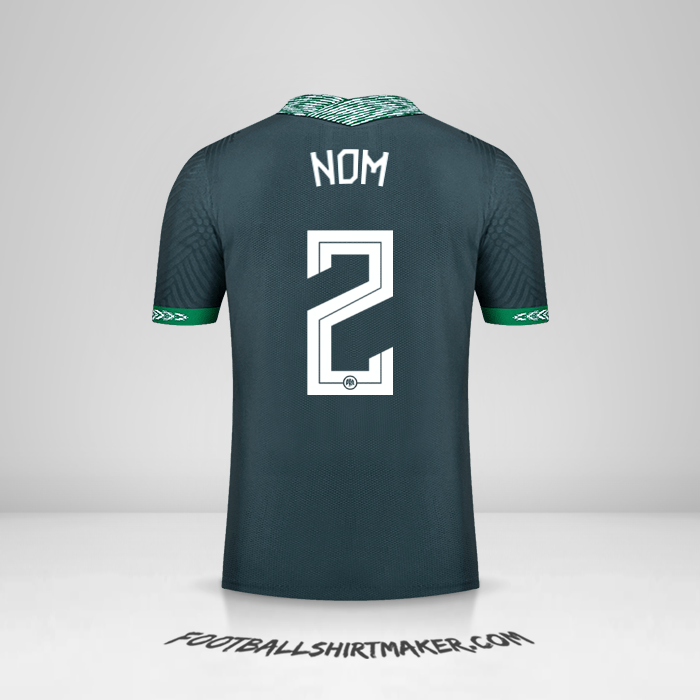 Maillot Nigéria 2020/21 Extérieur -  nom - 2