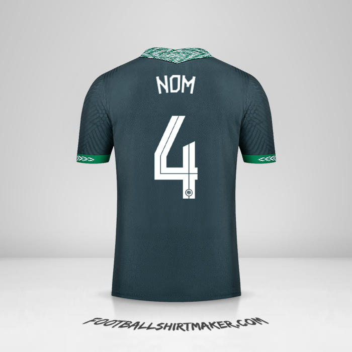 Maillot Nigéria 2020/21 Extérieur -  nom - 4