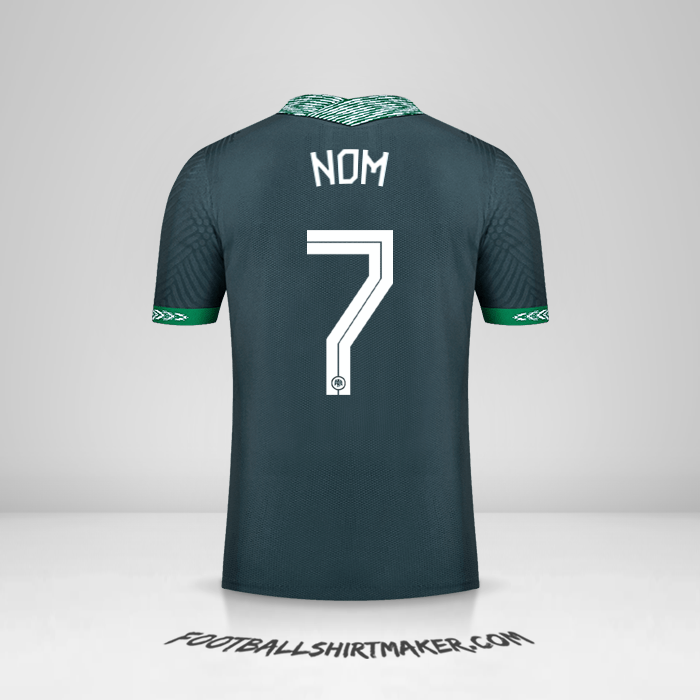 Maillot Nigéria 2020/21 Extérieur -  nom - 7