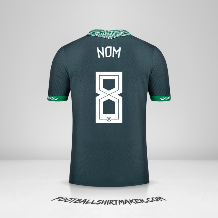 Maillot Nigéria 2020/21 Extérieur -  nom - 8