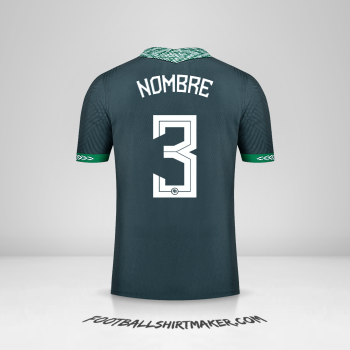 Camiseta Nigeria 2020/21 Visita -  nombre - 3