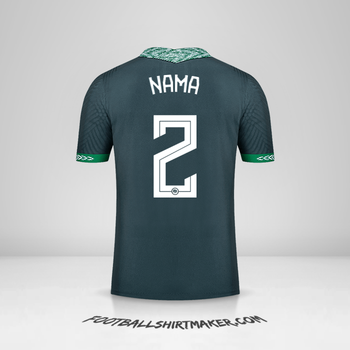 Jersey Nigeria 2020/21 Alternatif -  nama - 2