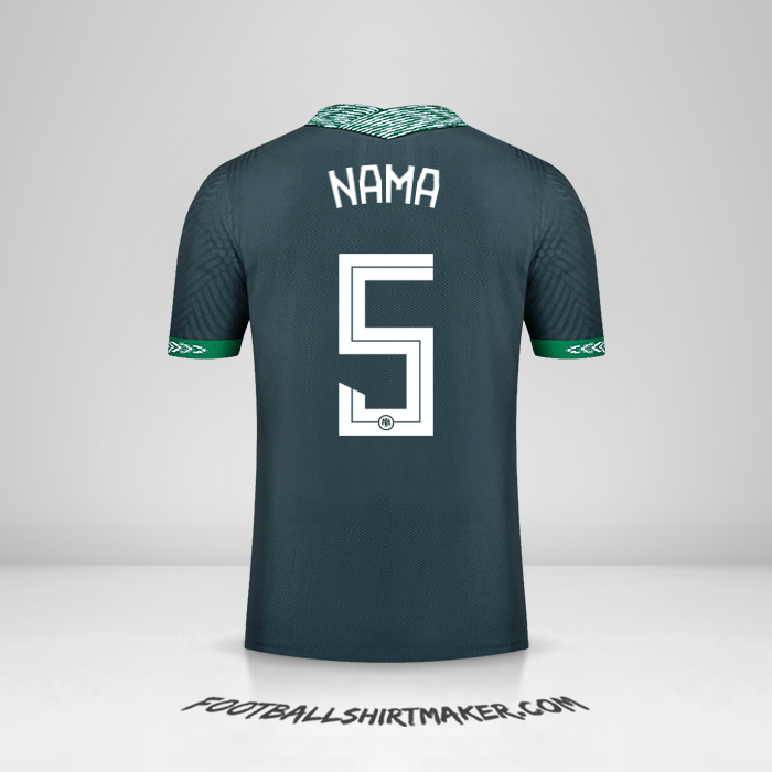 Jersey Nigeria 2020/21 Alternatif -  nama - 5