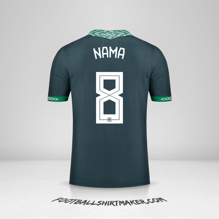 Jersey Nigeria 2020/21 Alternatif -  nama - 8