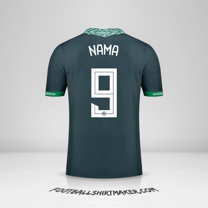 Jersey Nigeria 2020/21 Alternatif -  nama - 9