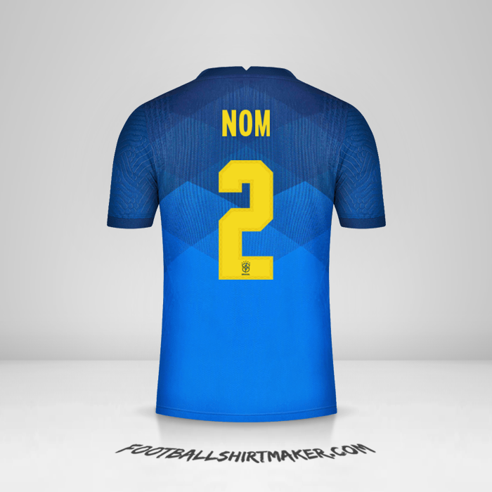 Maillot Brésil 2020/21 Extérieur -  nom - 2