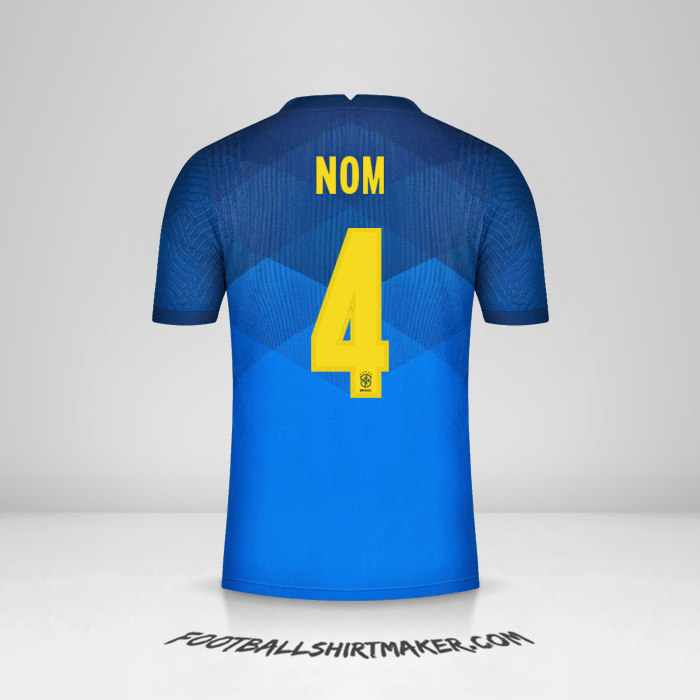 Maillot Brésil 2020/21 Extérieur -  nom - 4