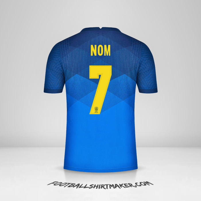 Maillot Brésil 2020/21 Extérieur -  nom - 7