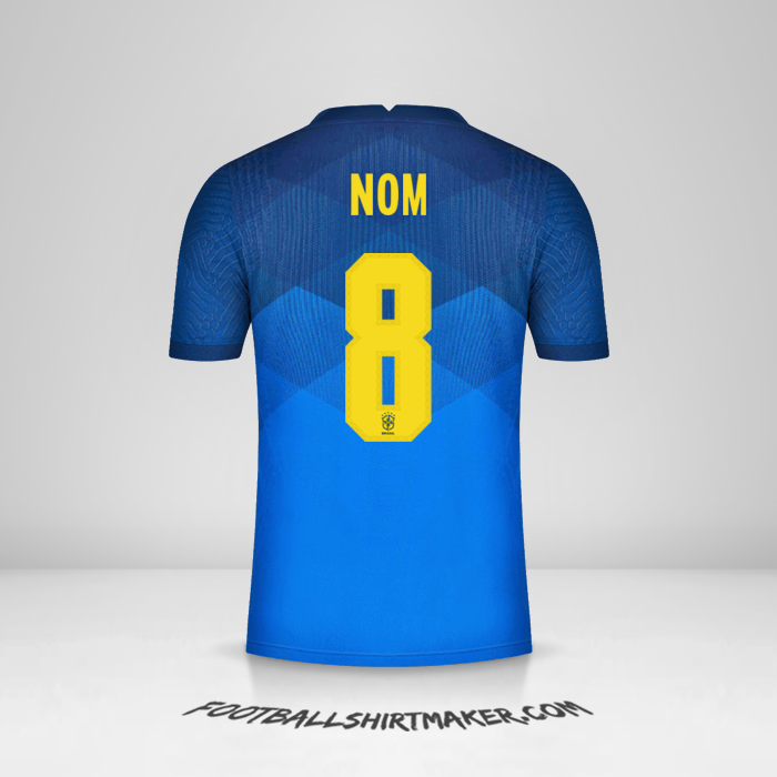 Maillot Brésil 2020/21 Extérieur -  nom - 8