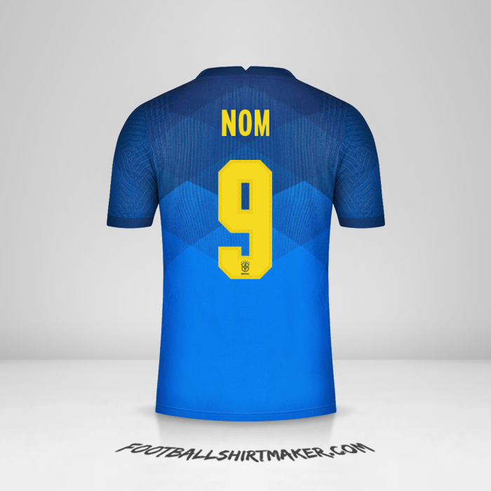 Maillot Brésil 2020/21 Extérieur -  nom - 9