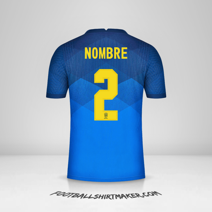 Camiseta Brasil 2020/21 Visita -  nombre - 2