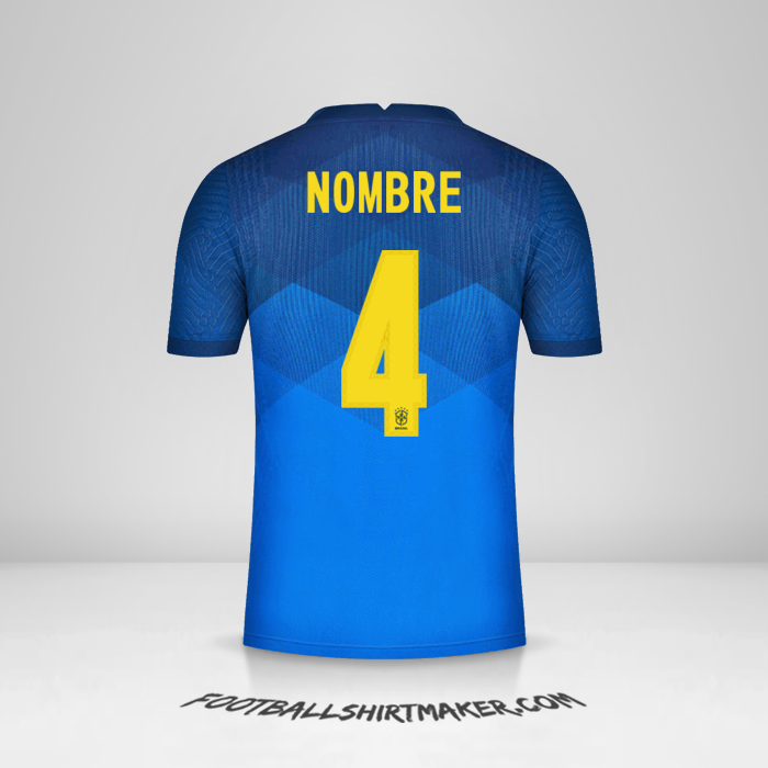 Jersey Brasil 2020/21 Visita -  nombre - 4