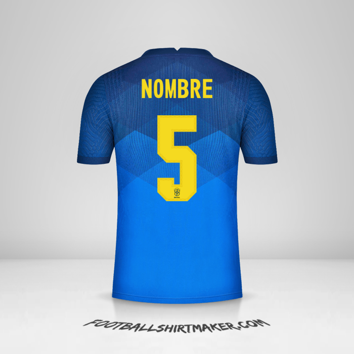 Jersey Brasil 2020/21 Visita -  nombre - 5