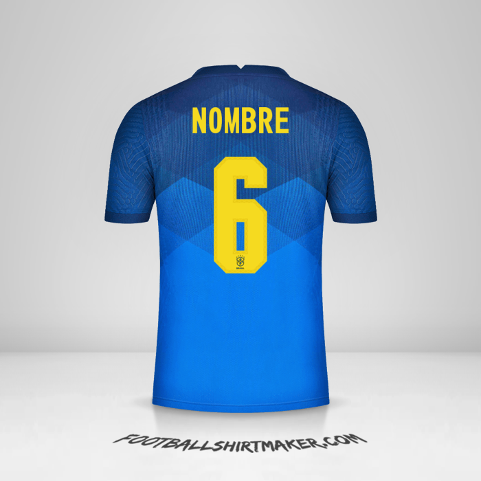 Jersey Brasil 2020/21 Visita -  nombre - 6