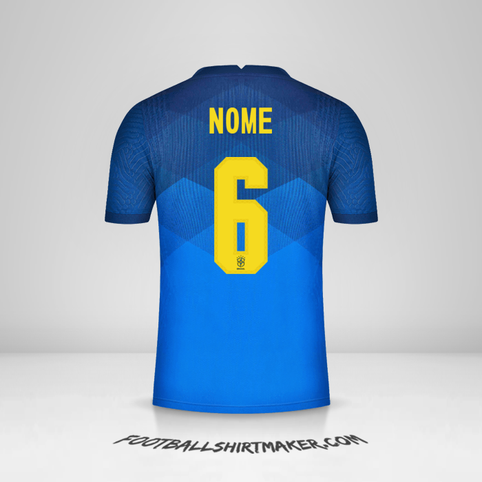Maglia Brasile 2020/21 Seconda -  nome - 6