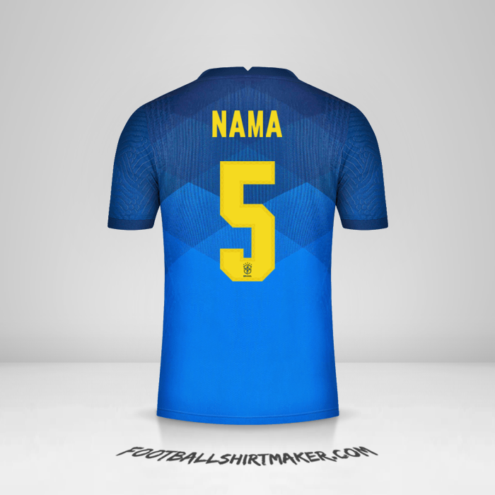 Jersey Brasil 2020/21 Alternatif -  nama - 5