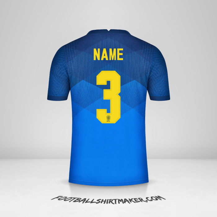 Jersey Brazil 2020/21 Away -  name - 3