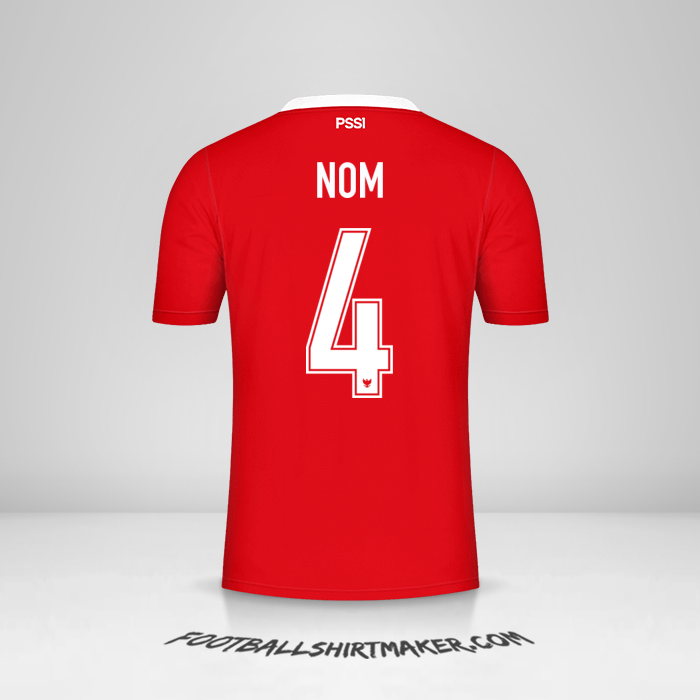 Maillot Indonésie 2020/21 -  nom - 4